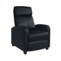 Porter Πολυθρόνα Relax Μαύρο Velure