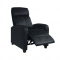 Porter Πολυθρόνα Relax Μαύρο Velure