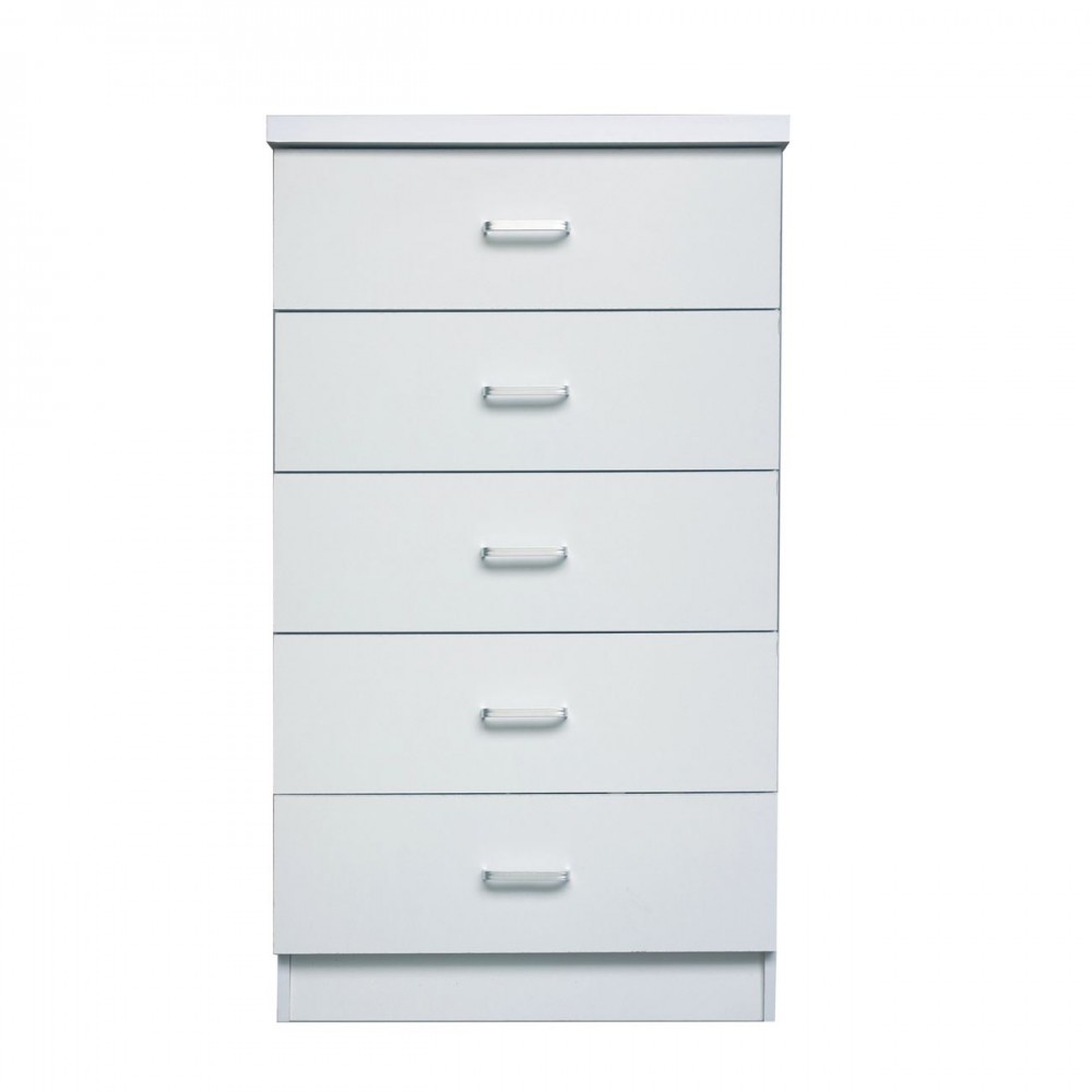 Drawer Συρταριέρα 5-Συρτ.60X40X97Cm Άσπρη