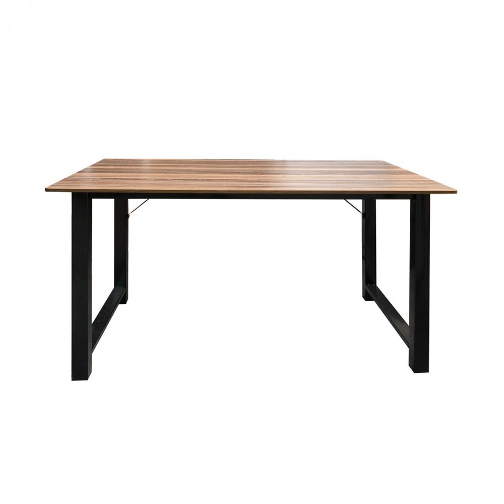 Γραφειο Η/υ 100X60X73Cm Μεταλ.μαύρο/καρυδί ΕΟ409,1