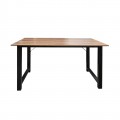 Γραφειο Η/υ 100X60X73Cm Μεταλ.μαύρο/καρυδί ΕΟ409,1