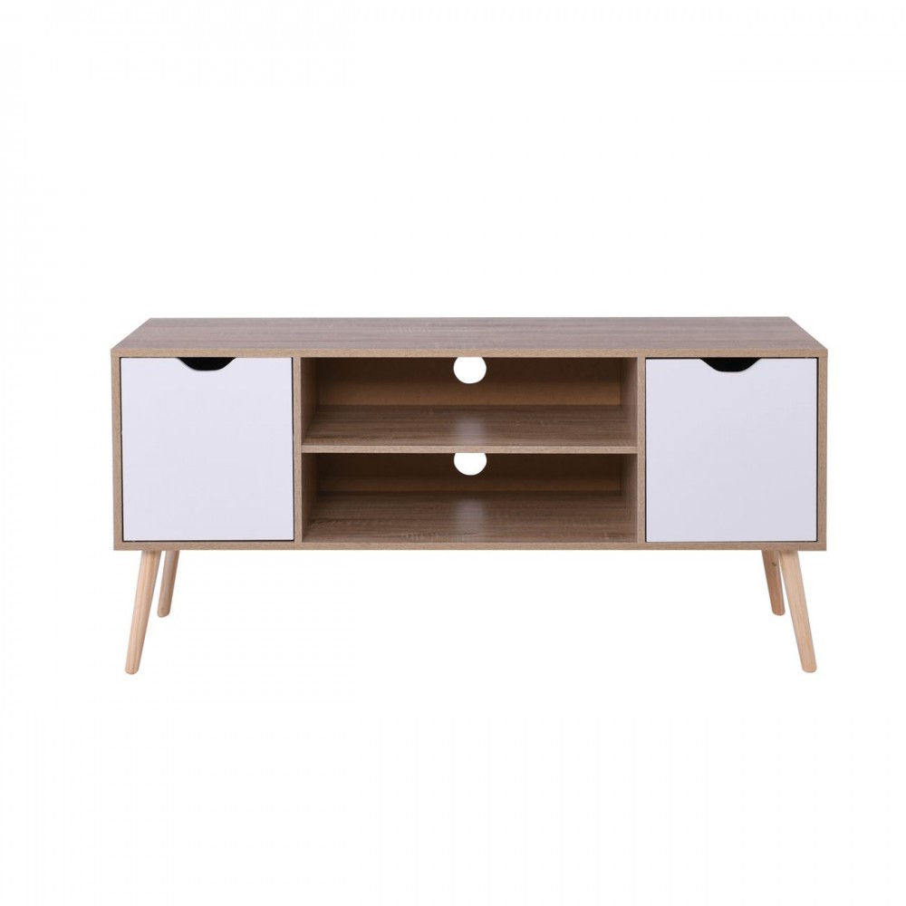 Alina Έπιπλο Tv 120X38X58Cm Sonoma/άσπρο Ε747,1