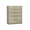 Drawer Συρταριέρα 5-Σ 80X40X105Cm Sonoma