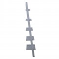 Shelf Βιβλιοθήκη-Ραφιέρα 56X32X189Cm Γκρι
