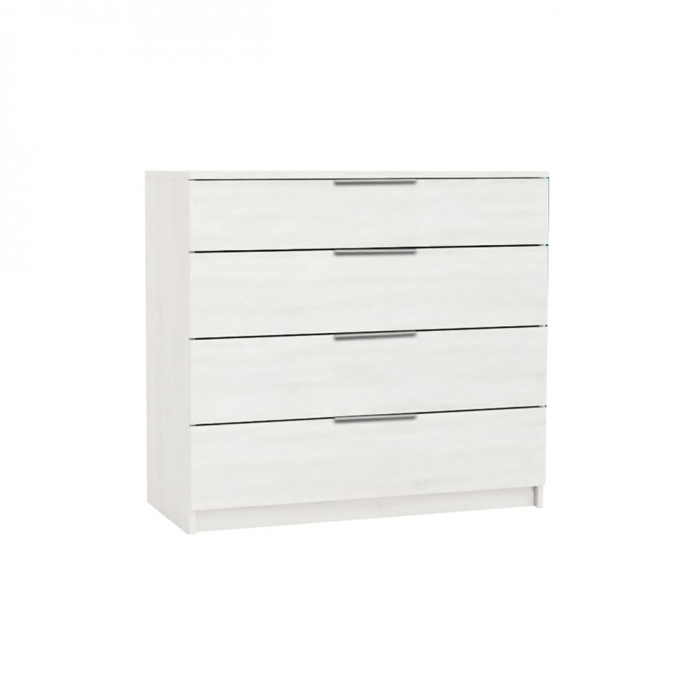 Drawer Συρταριέρα 4-Σ 80X40X83Cm Άσπρη Ε759,3