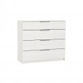 Drawer Συρταριέρα 4-Σ 80X40X83Cm Άσπρη Ε759,3