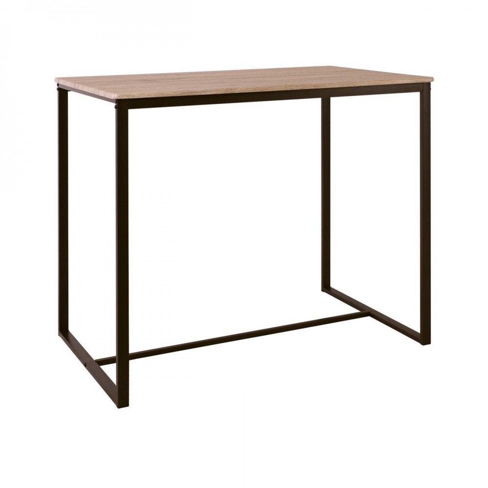 Henry Τραπέζι Bar 100X60Cm Μεταλ.σκ.καφέ/sonoma