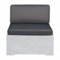 Concrete Set Μαξ.καρέκλας (2Τ) Ύφ.water Repellent Γκρι