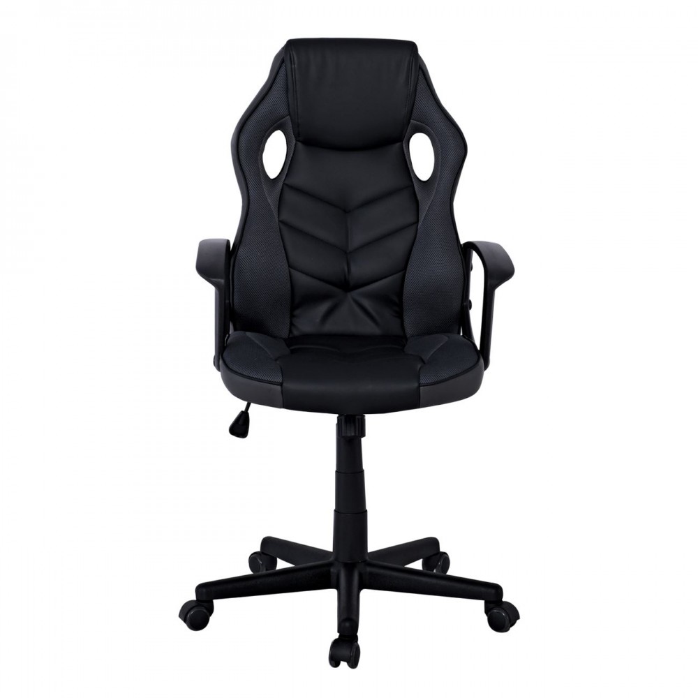 Bf7700 Bucket Πολυθρόνα Διευθ/ντή Mesh&pu Μαύρο/γκρι