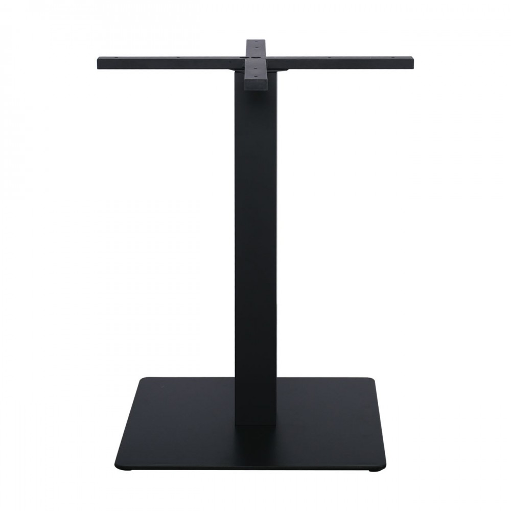 Prato Βάση 50X50Cm Steel H72Cm Μαύρη/cross 60X60