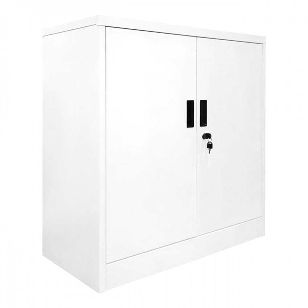 Ντουλαπι Μεταλλικό (2 Ράφια) 90X40X90Cm Άσπρο