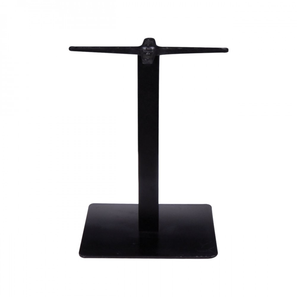 Prato Βάση Χαμηλή 40X40Cm Steel H49Cm Μαύρη (Σετ 2τμχ)