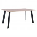 Baxter Τραπέζι 160X90Cm Steel Μαύρο/sonoma