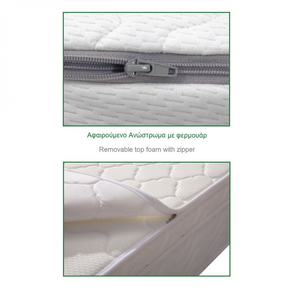 Στρωμα Ανώστρωμα Αφαιρούμενο Memory Foam/pocket Spring 160x200/29cm