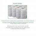 Στρωμα Ανώστρωμα Αφαιρούμενο Pocket Spring Διπλής Όψης 140x190/21cm