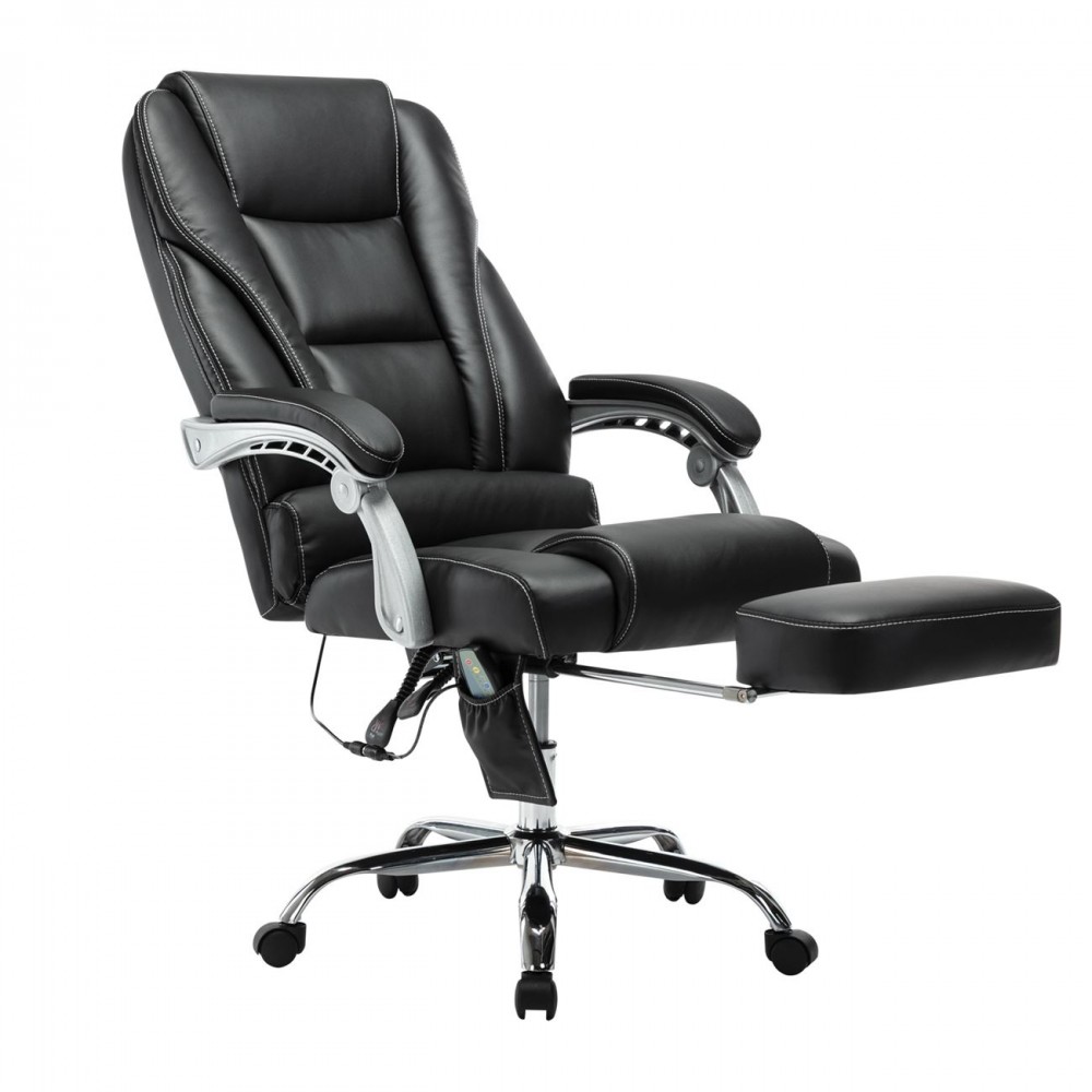Bf9350 Massage-Relax Πολυθρόνα Pu  Μαύρο