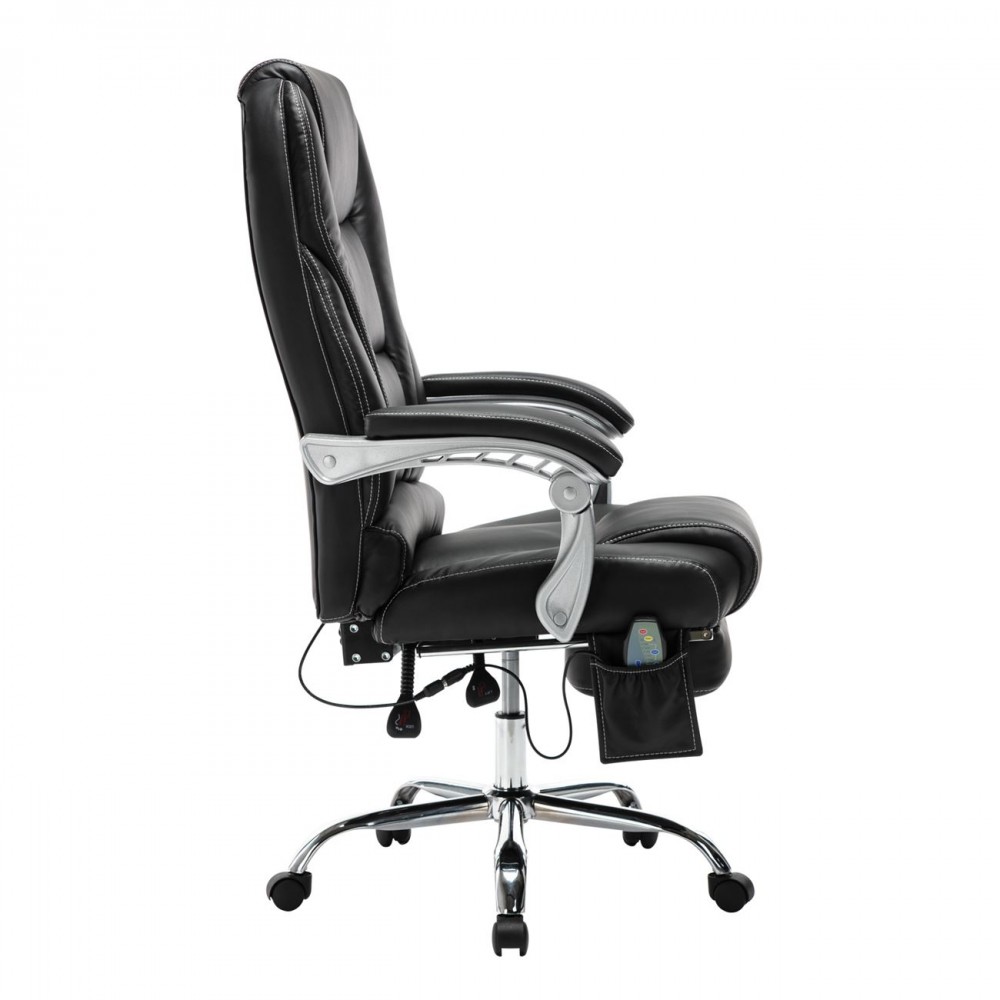 Bf9350 Massage-Relax Πολυθρόνα Pu  Μαύρο