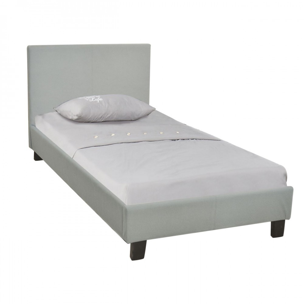 Wilton Κρεβάτι Μονό Ύφασμα Grey Stone
