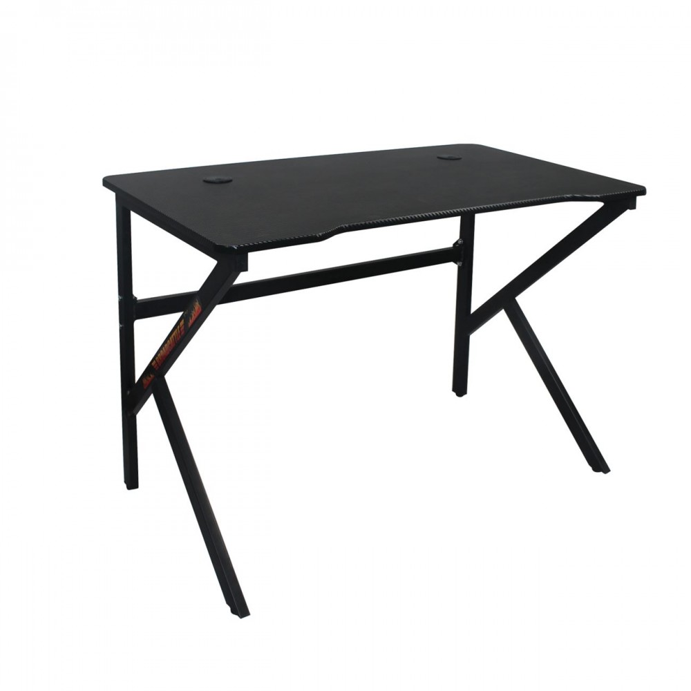 Γραφειο Gaming 100X60Cm Steel Μαύρο