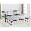 Marin Set Daybed (Για Στρώμα 90X190)+Βοηθ.κρεβ+Στρώμα 85X185 Steel Μαύρο