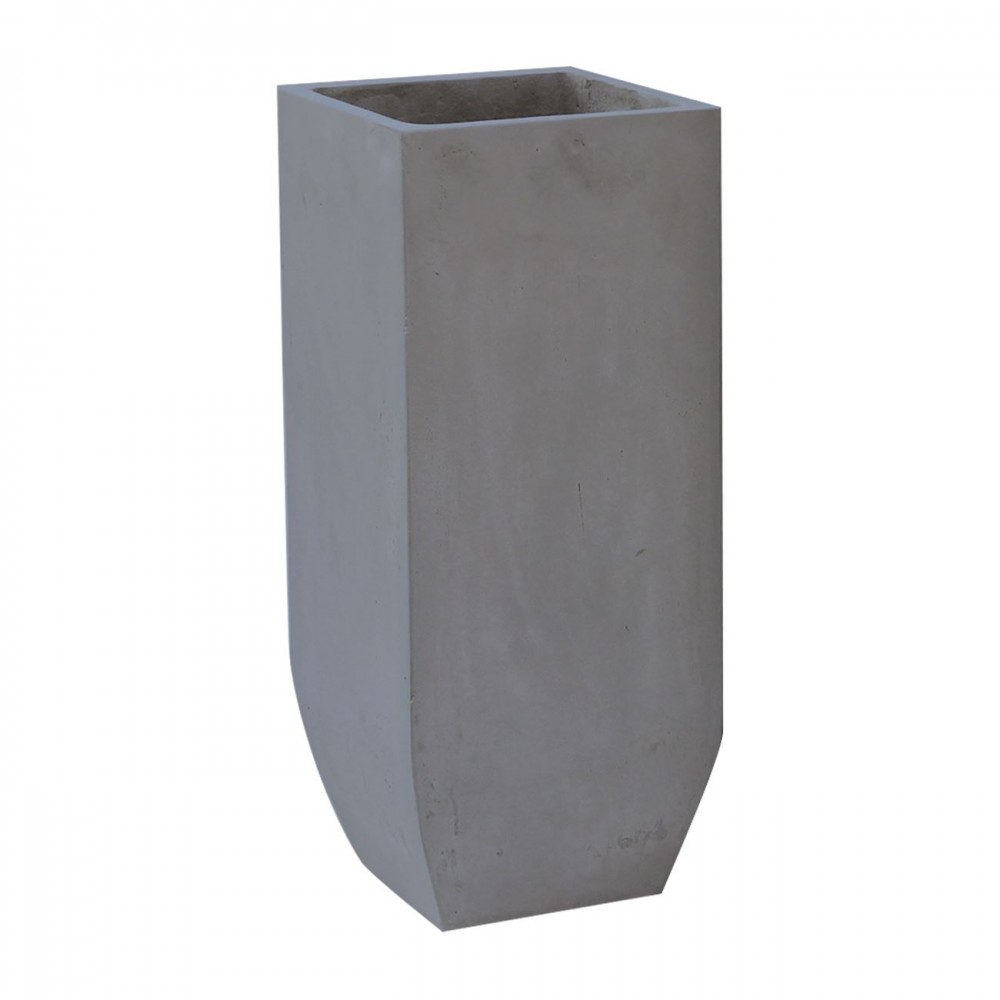 Flower Pot-1  Cement Grey 25X25X60Cm