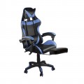 Bf7860 Gaming-Relax Πολυθρόνα Γραφείου Διευθυντή Με Υποπόδιο Pu Μαύρο - Μπλε