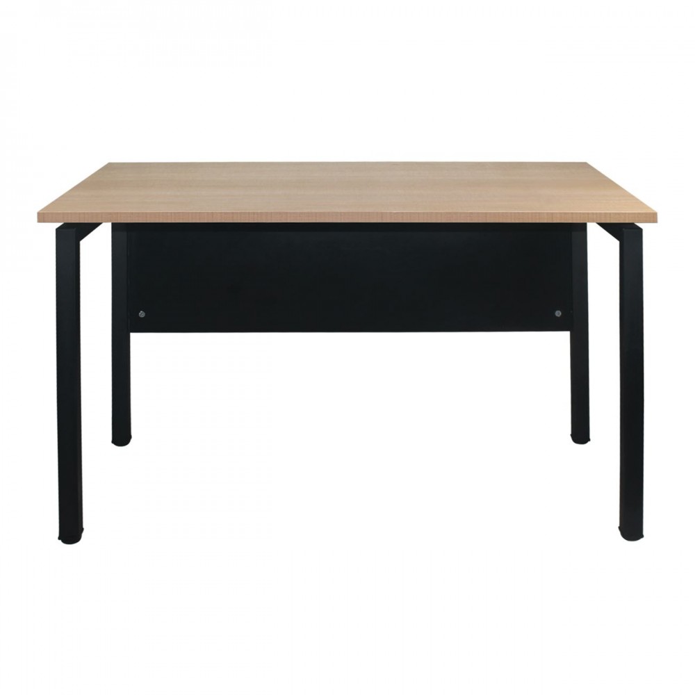 Unit Γραφείο Μέταλλο Βαφή Μαύρο - Melamine Απόχρωση Sonoma