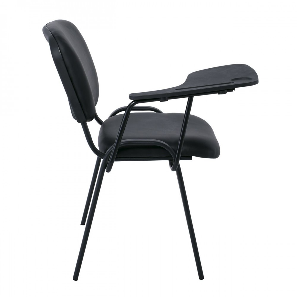 Sigma Καρέκλα Θρανίο, Μέταλλο Βαφή Μαύρο, Pvc Μαύρο