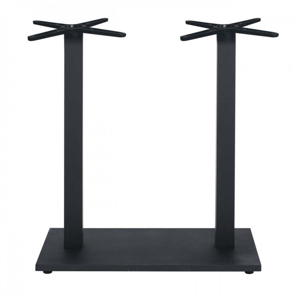 Prato-W Βάση Τραπεζιού Bar 70X40Cm H.108Cm Μέταλλο Βαφή Μαύρο / 18,50Kg