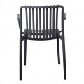 Moda Πολυθρόνα Στοιβαζόμενη Pp - Uv Ανθρακί 57x58x80cm 