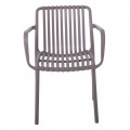 Moda Πολυθρόνα Στοιβαζόμενη Pp - Uv Mocha 57x58x80cm 