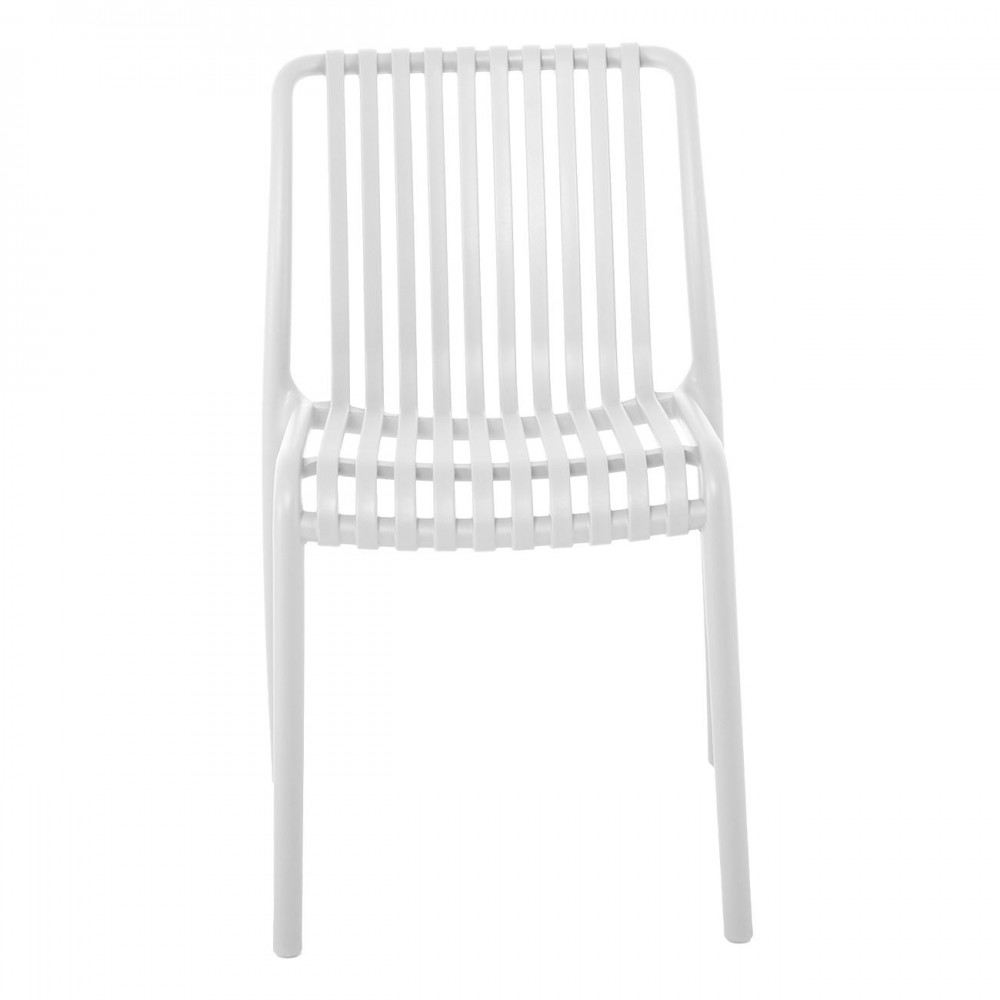 Moda Καρέκλα Στοιβαζόμενη Pp - Uv Άσπρο  48x57x80cm 