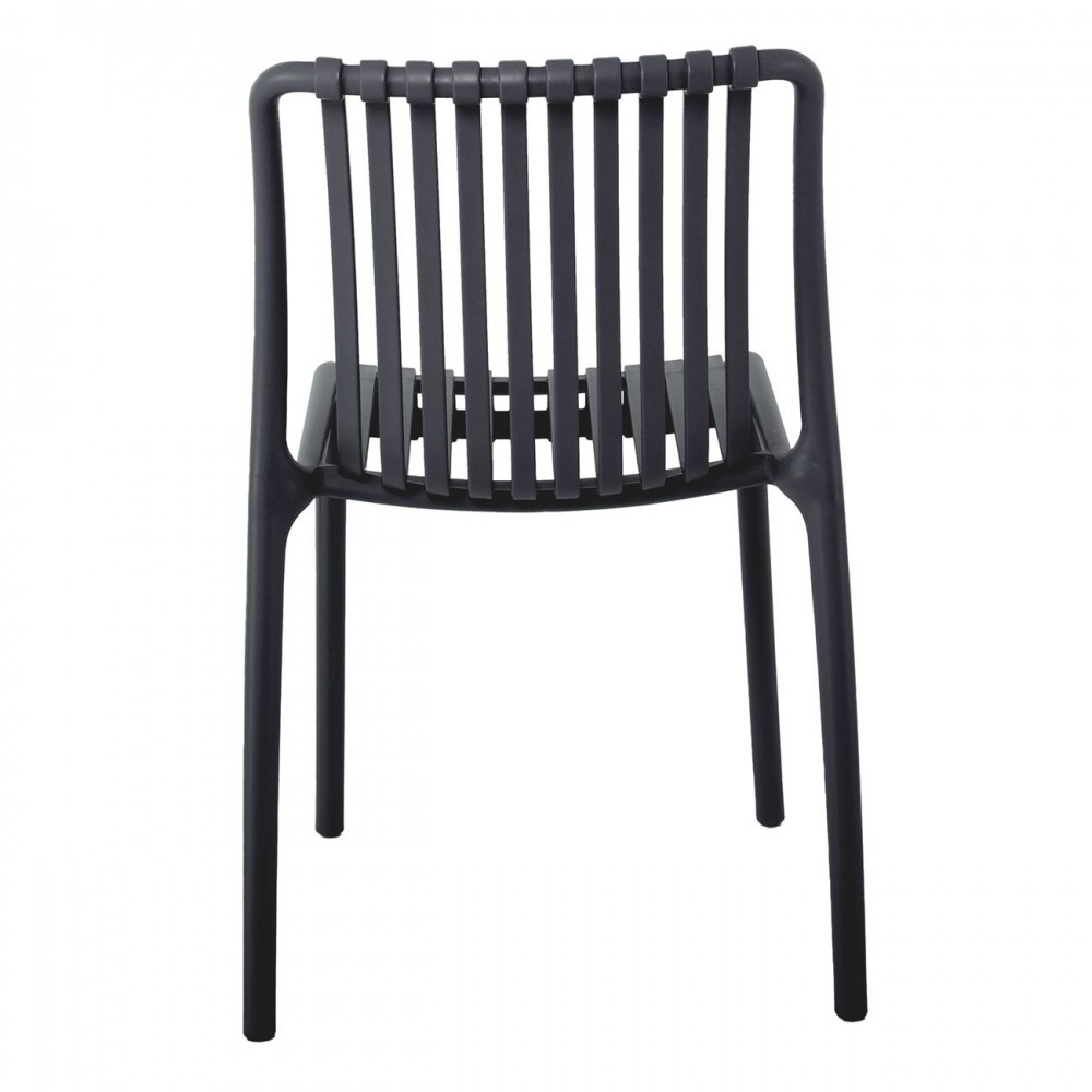 Moda Καρέκλα Στοιβαζόμενη Pp - Uv Ανθρακί 48x57x80cm 