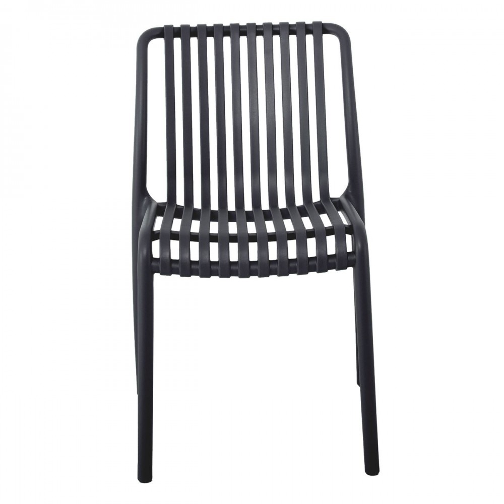 Moda Καρέκλα Στοιβαζόμενη Pp - Uv Ανθρακί 48x57x80cm 
