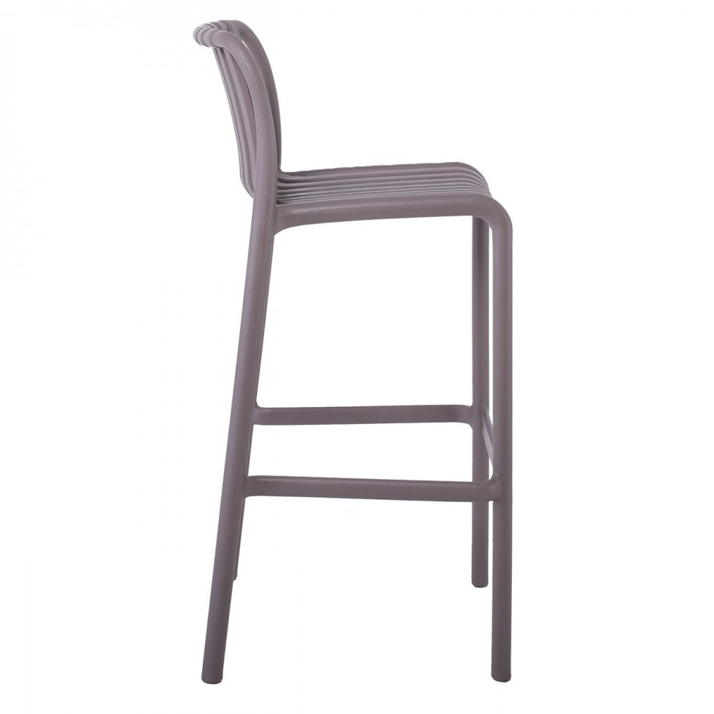 Moda Σκαμπό Bar Στοιβαζόμενη Pp - Uv Mocha
