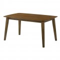 Dom Τραπέζι Τραπεζαρίας, Απόχρωση Καρυδί 150x90cm
