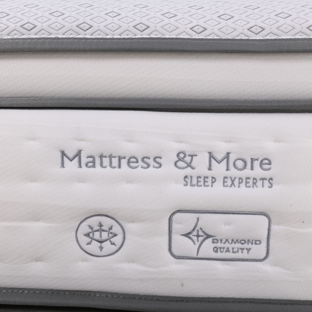 Στρωμα Pocket Spring 5-Zone Gel Memory Foam + Latex, Μονής Όψης 160x200x(34/32)cm