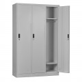 Locker 3 Θέσεων Ερμάριο - Ανά Θέση: 3 Ράφια, Θέσεις Για Κρεμάστρες, Μέταλλο Βαφή Γκρι