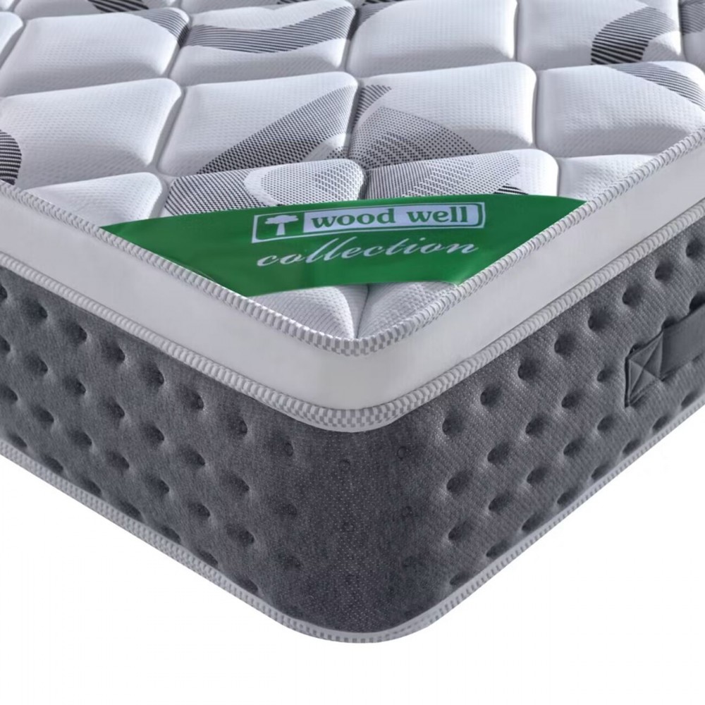 Στρωμα Pocket Spring + Ανώστρωμα Μονής Όψης (Roll Pack) 90x200/31cm