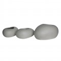 Flower Pot-Rock Set 3 Τεμαχίων, Cement Απόχρωση White