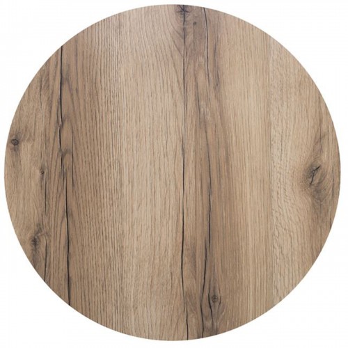 Hpl (High Pressure Laminated) Επιφάνεια Τραπεζιού Απόχρωση Natural Wood, Φ80cm/12mm Εξωτερικού Χώρου
