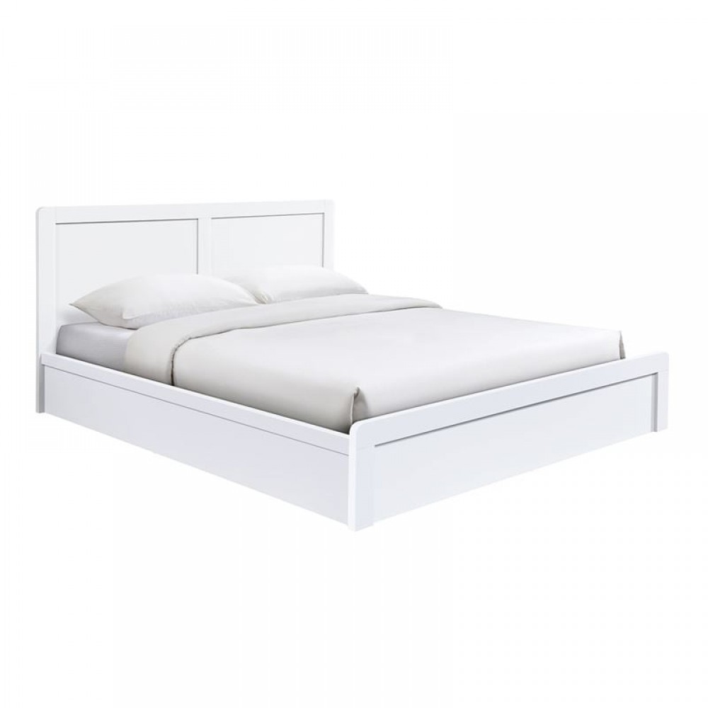 Life Lux Κρεβάτι Διπλό Για Στρώμα 150X200Cm, Απόχρωση Άσπρο