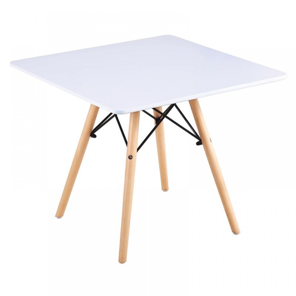 Art Wood Kid Τραπέζι Άσπρο Mdf 60x60x49cm