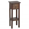 Classic Stand - Τραπεζάκι Βοηθητικό H.65Cm - 1 Συρτάρι, Ξύλο Sheesham Καρυδί