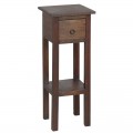 Classic Stand - Τραπεζάκι Βοηθητικό H.65Cm - 1 Συρτάρι, Ξύλο Sheesham Καρυδί