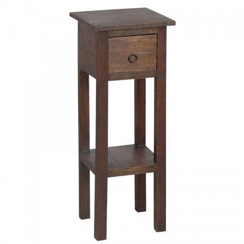 Classic Stand - Τραπεζάκι Βοηθητικό H.65Cm - 1 Συρτάρι, Ξύλο Sheesham Καρυδί