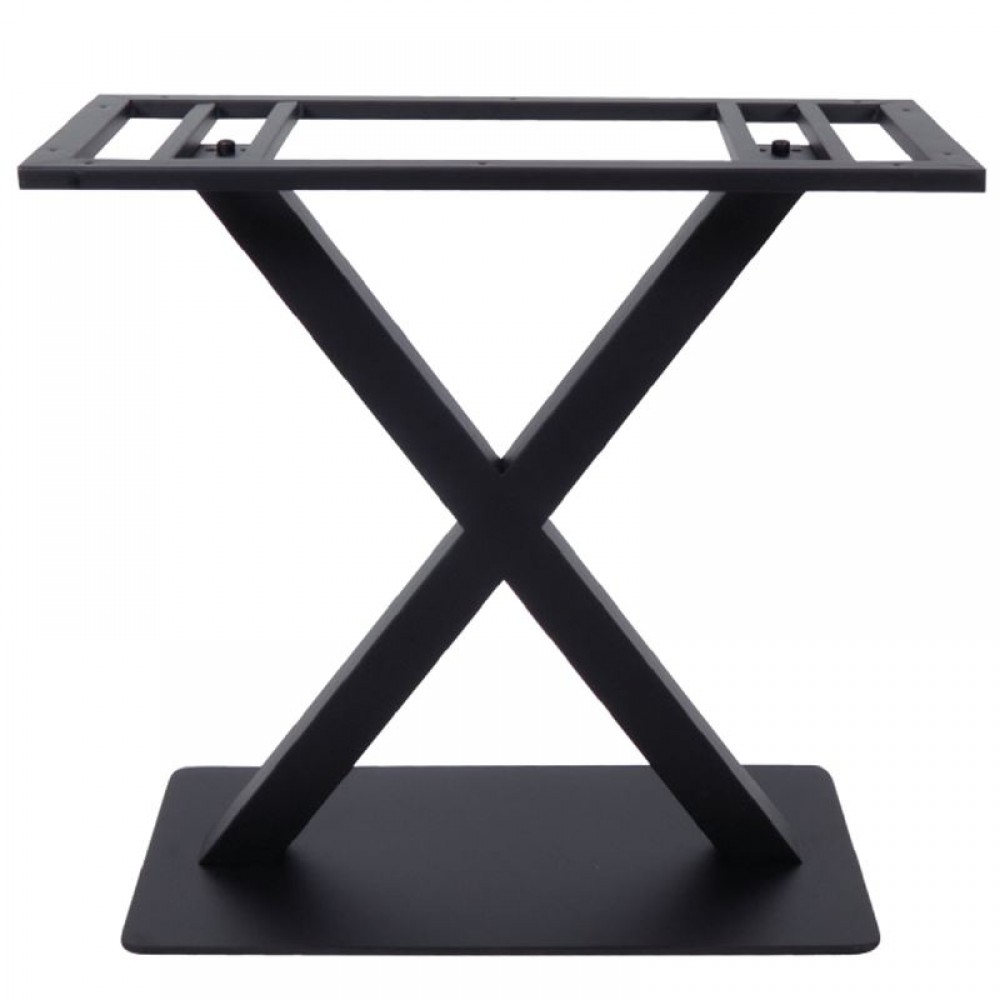 Ferro Βάση 70X40Cm Steel Μακρόστενη H72Cm Μαύρη (22,60Kg)