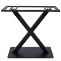 Ferro Βάση 70X40Cm Steel Μακρόστενη H72Cm Μαύρη (22,60Kg)
