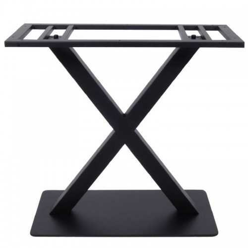 Ferro Βάση 70X40Cm Steel Μακρόστενη H72Cm Μαύρη (22,60Kg)