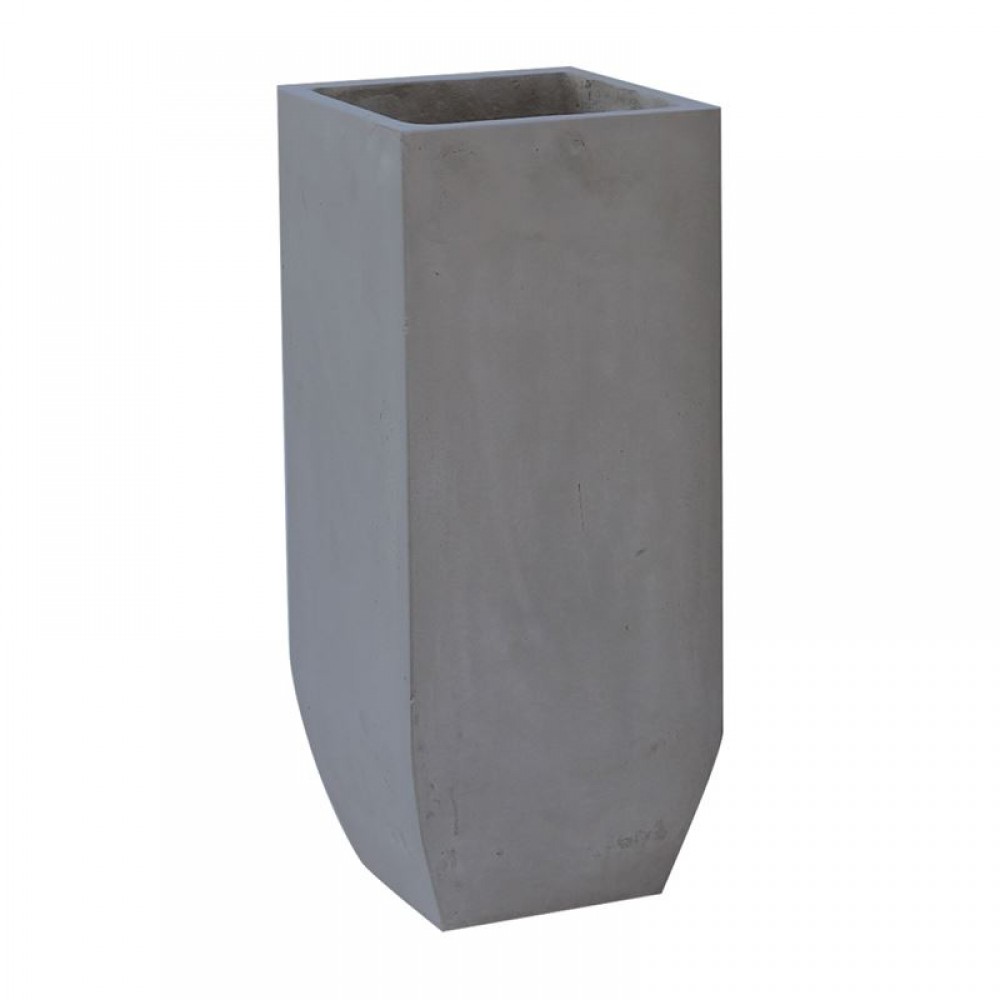 Flower Pot-1  Cement Grey 25X25X60Cm